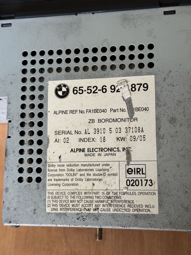 Бортовой компьютер штатна магнітола BMW E39