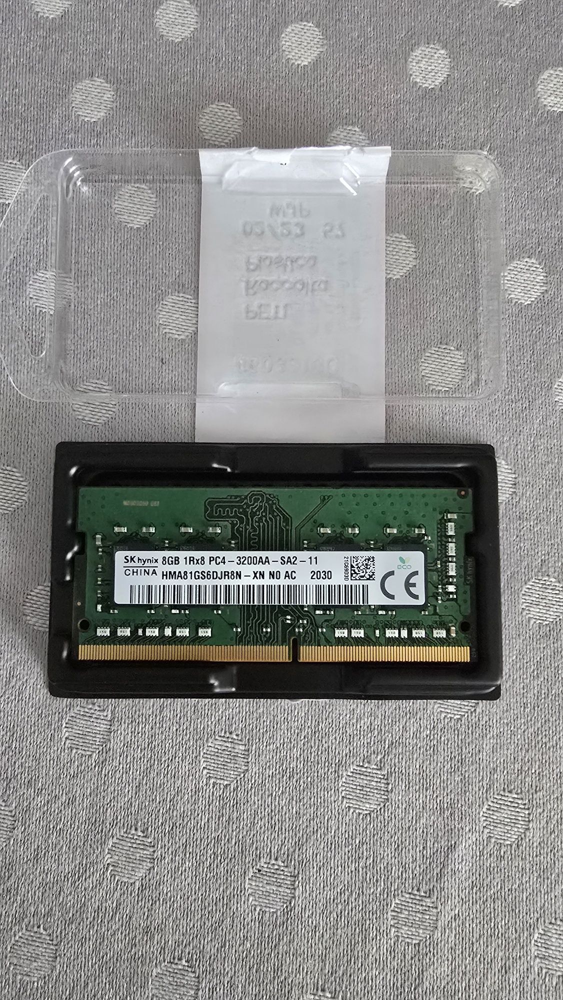 Pamięć Ram 8GB Sk hynix PC4-3200AA-SA2-11
HMA81GS6DJR8N-XN N