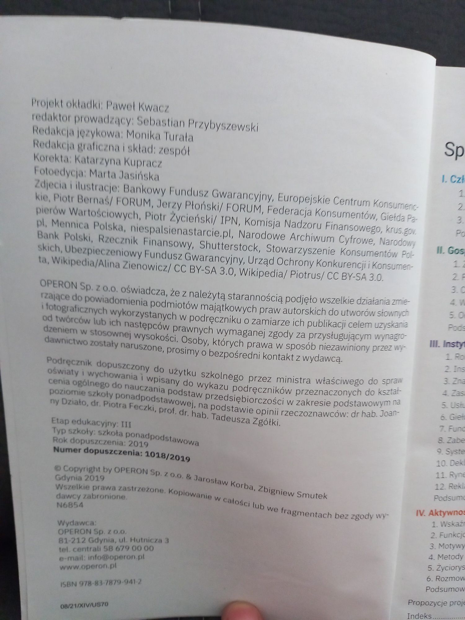 Podstawy przedsiębiorczości 1. Podręcznik dla szkół średnich. Z.podst.