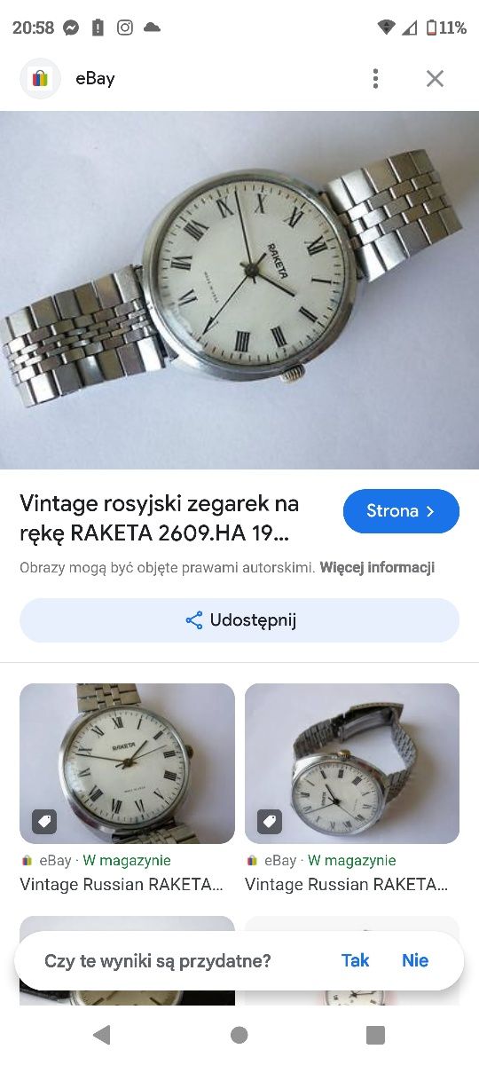 Zegarek Raketa ZSRR