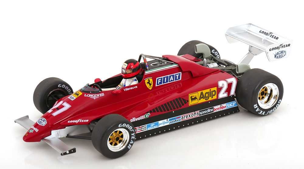 Model 1:18 MCG Ferrari 126 C2 #27 GP Belgium 1982 G.Villeneuve