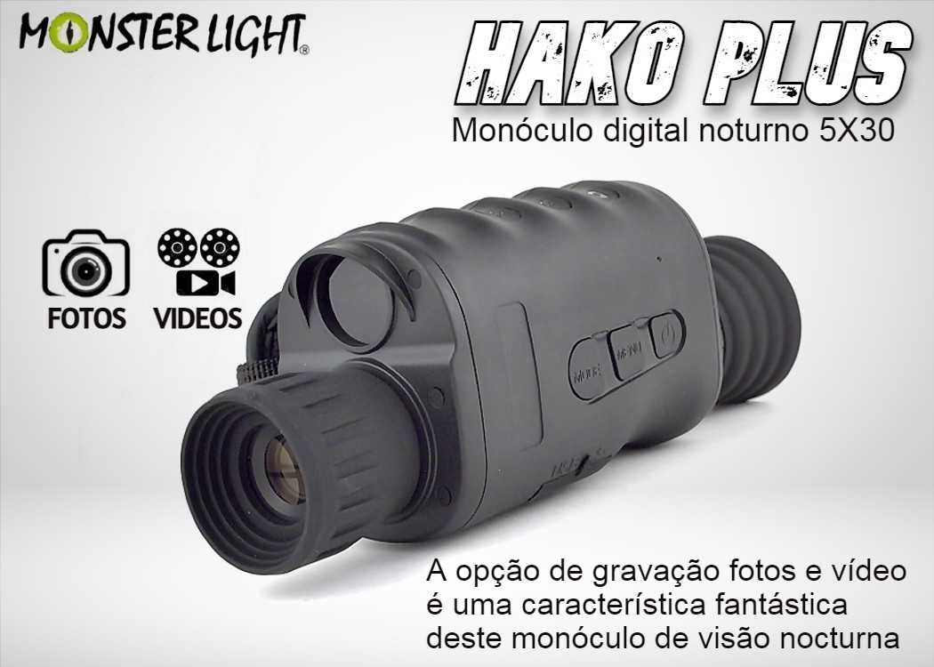 Monóculo de visão noturna Halo Plus com bateria recarregável