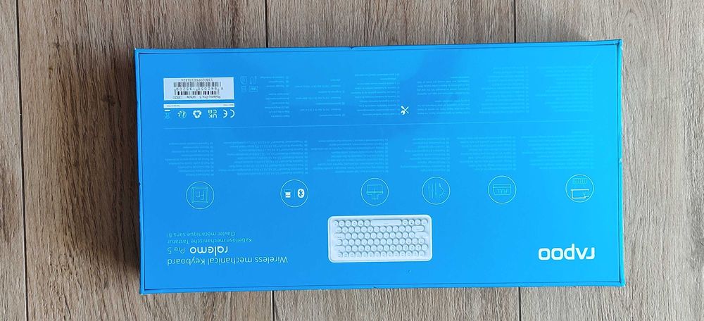 Klawiatura Mechaniczna Bezprzewodowa, Podświetlana +Mysz, Gwarancja W