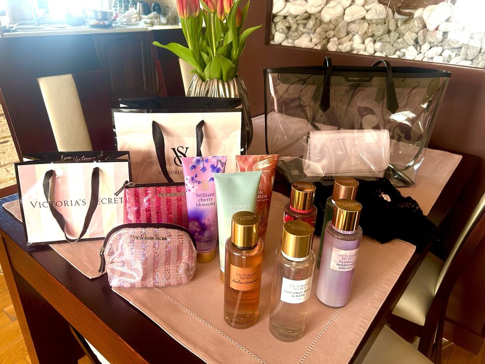 Victoria’s Secret torba plażowa, Kosmetyczka, mgiełki