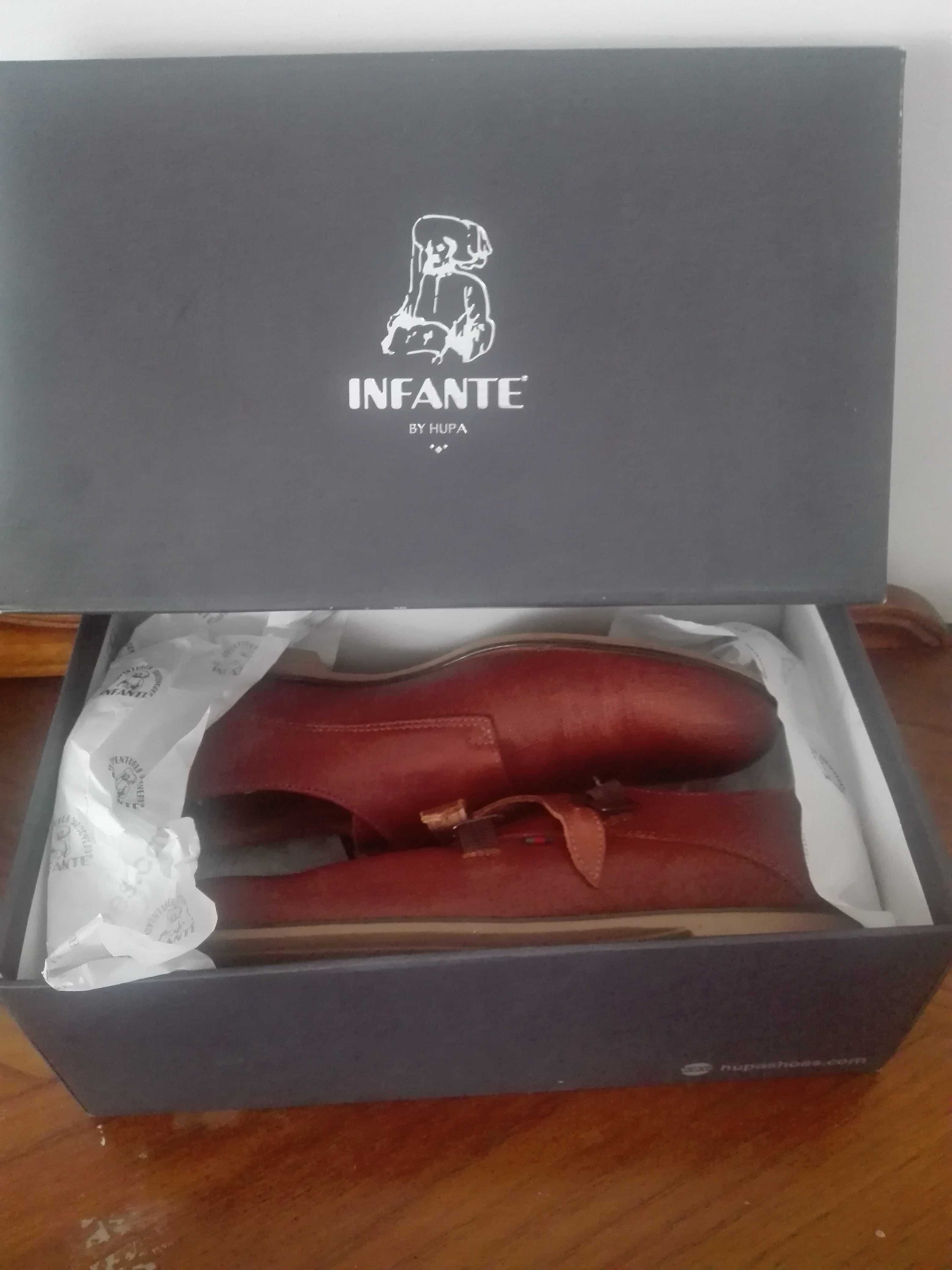 Sapatos Homem INFANTE Double Monk em pele combinada