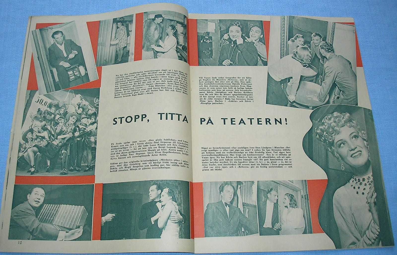 FilmJournalen nr 46 z 12 listopada 1944 r.  Sonja Wigert