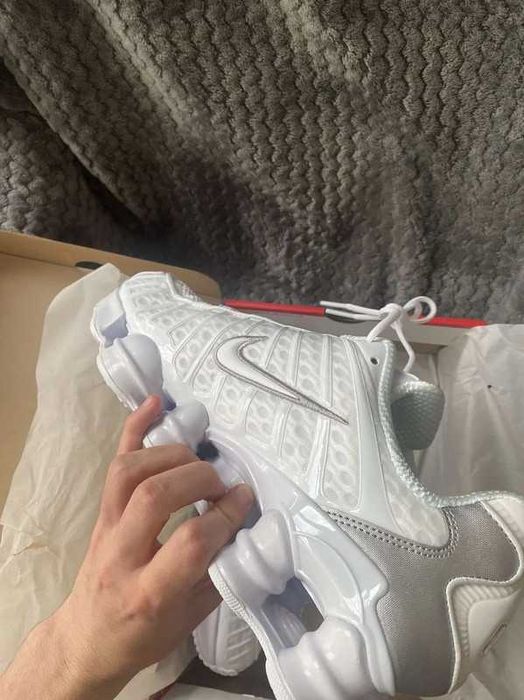 Buty meskie Mokasyny Nike_Shox_TL_White R.45