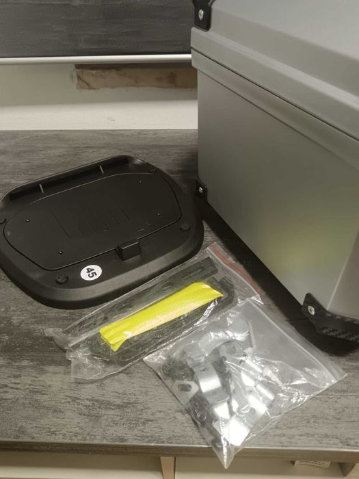 TopCase moto universal 45 litros cinza