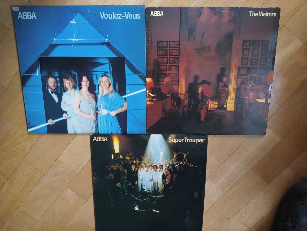 Unikat Płyta winylowa x3 Abba POLAR Super Trouper LP 1st Voulez Vous