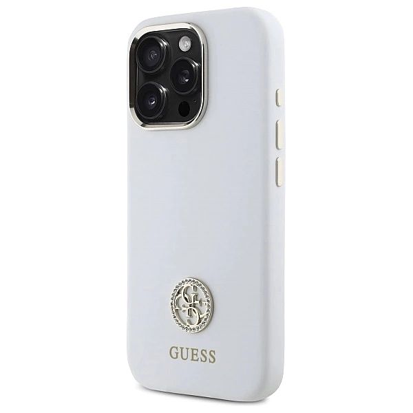 Guess GUHCP16XM4DGPH iPhone 16 Pro Max 6.9" biały/white hardcase Silic