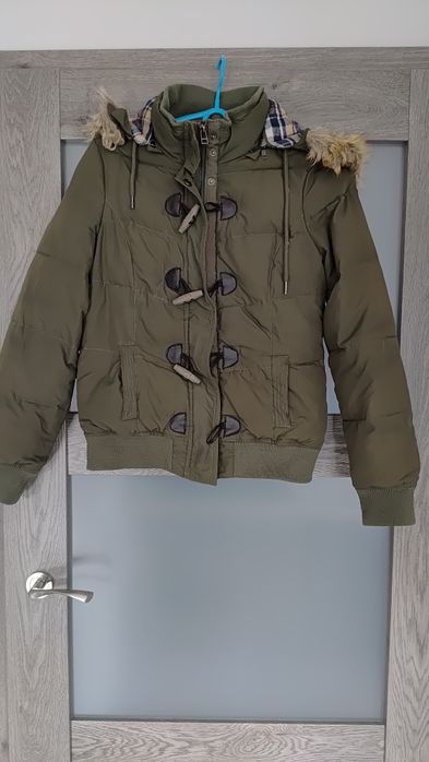 Sprzedam kurtkę zimową roz M zielona damska