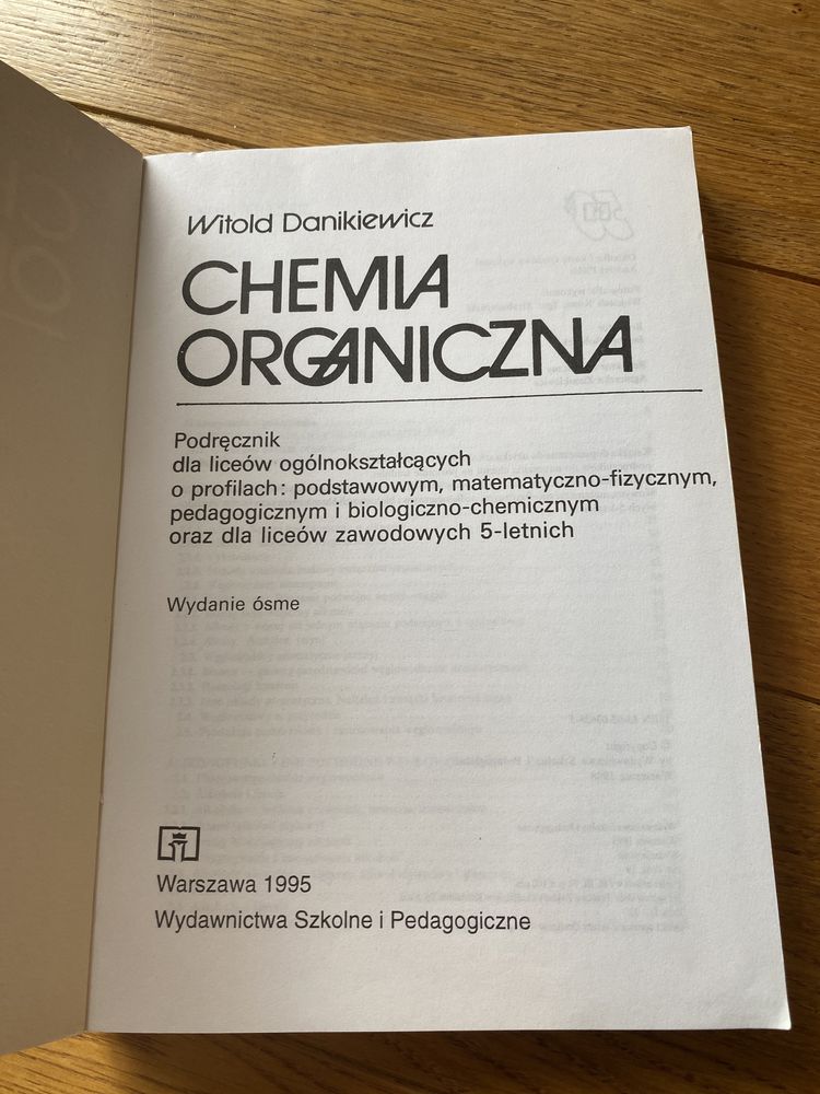 Chemia organiczna W. Danikiewicz