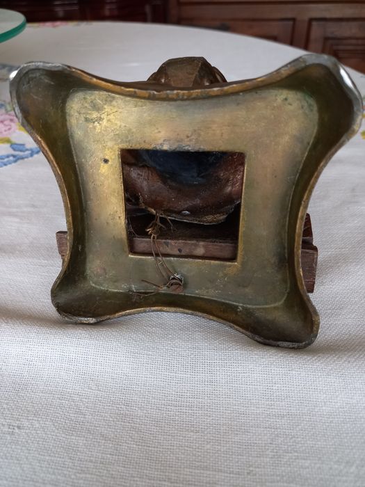 Queimador incenso vintage em bronze