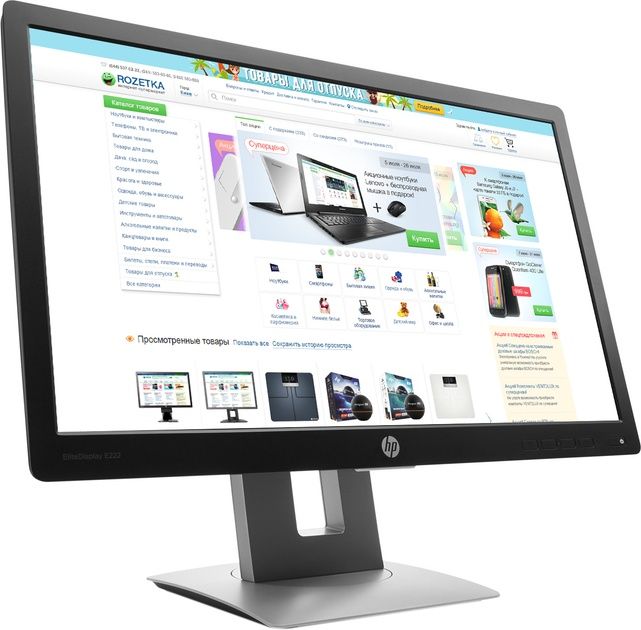 Монитор 21.5" HP EliteDisplay E222  FullHD  IPS