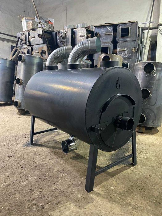 ЭКОНОМНЫЙ ТЕПЛОГЕНЕРАТОР! 5мм! 424м2! Буржуйка Печь Булерьян!