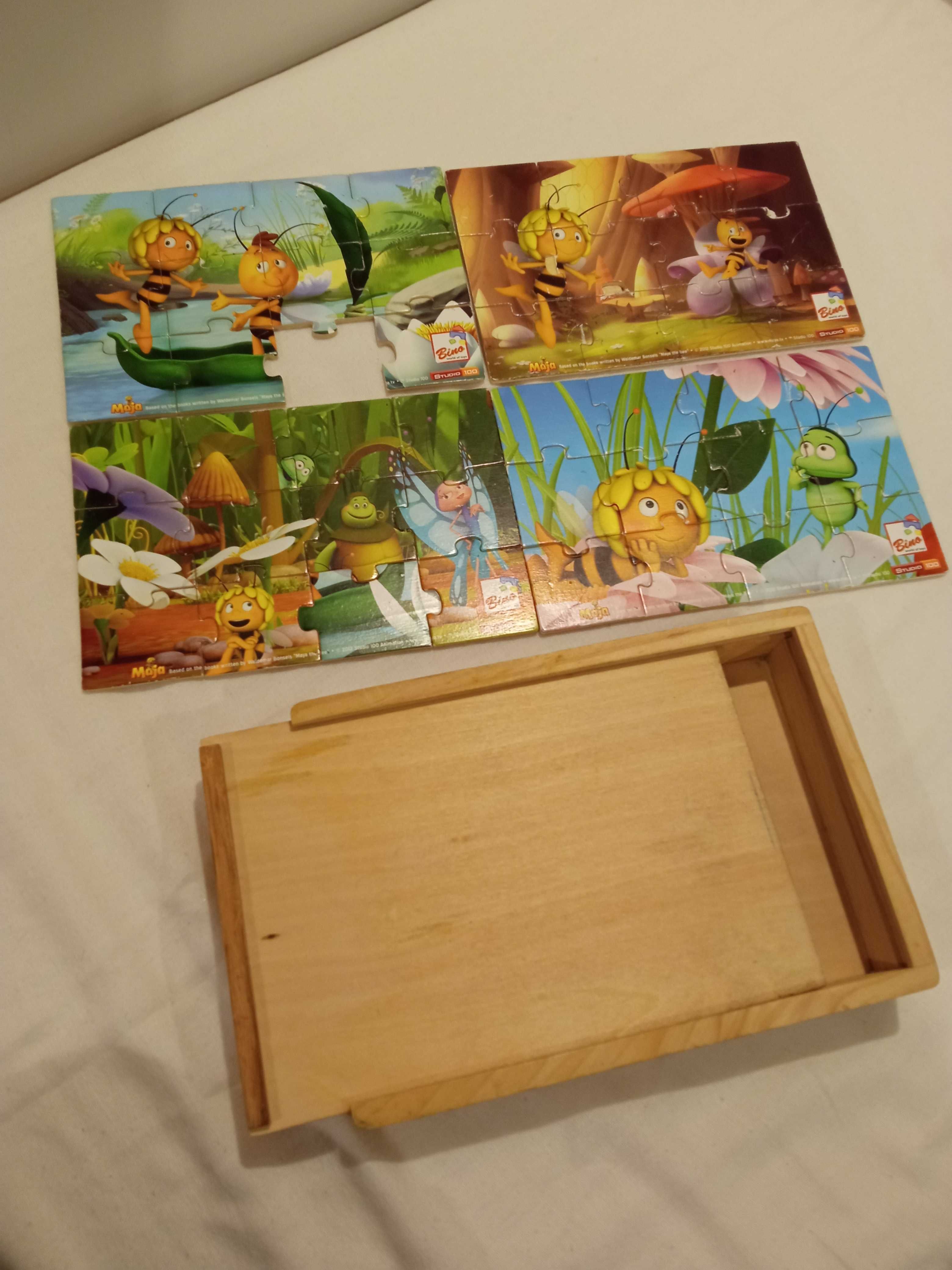 Puzzle drewniane Maja memory Disney 4+