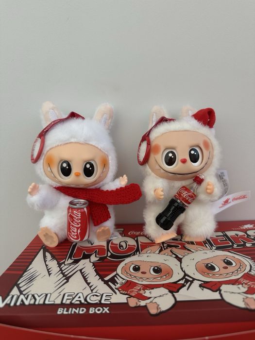 Labubu Biginto Energy Świąteczną Pop Mart coca cola