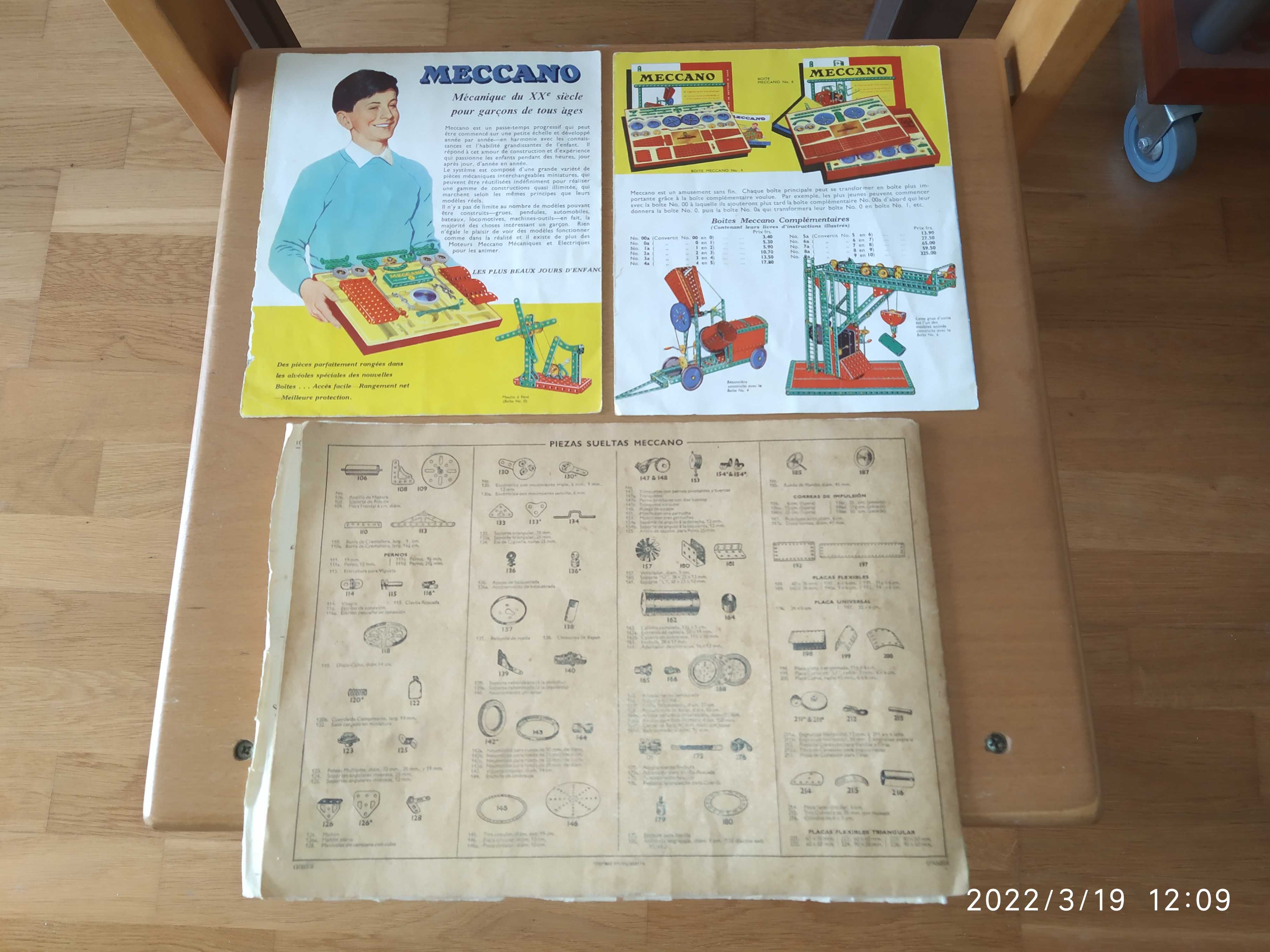 ##pack Meccano nº1 & nº2 incompleto com manual (vintage/em francês)##