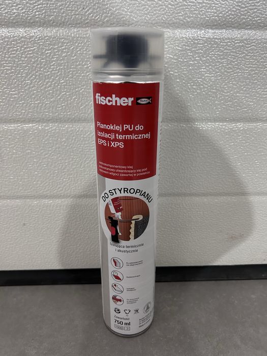 Pianoklej PU do izolacji termicznej EPS i XPS Fischer Posiadam 11sztuk