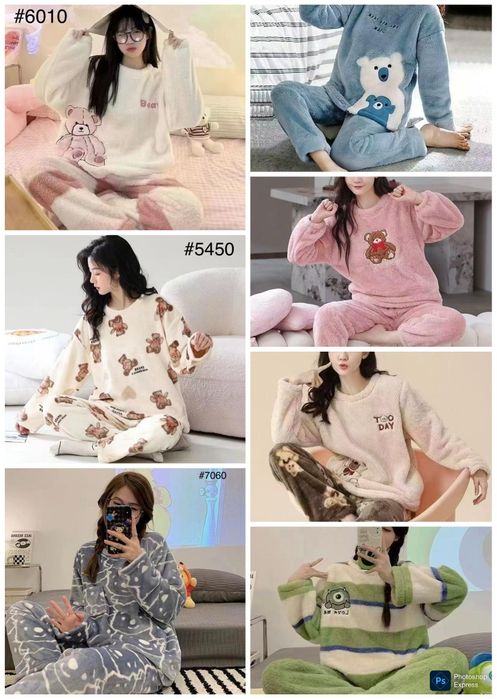 Чудові тепленькі піжами для дому і сна,велсофт,рр.40-44,С,М.якість топ