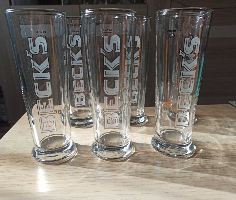 BECK'S wysokie szklanki/kufle do piwa