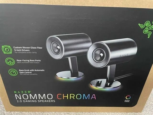 Vendo colunas Razer nommo chroma