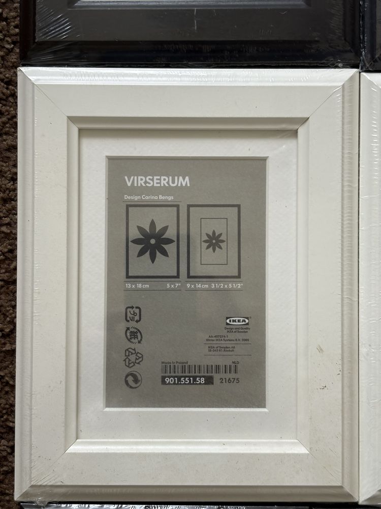 Zestaw nowych ramek Ikea virserum