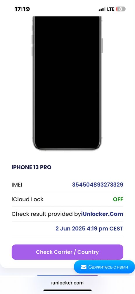 iphone 13 pro 128 icloud clean