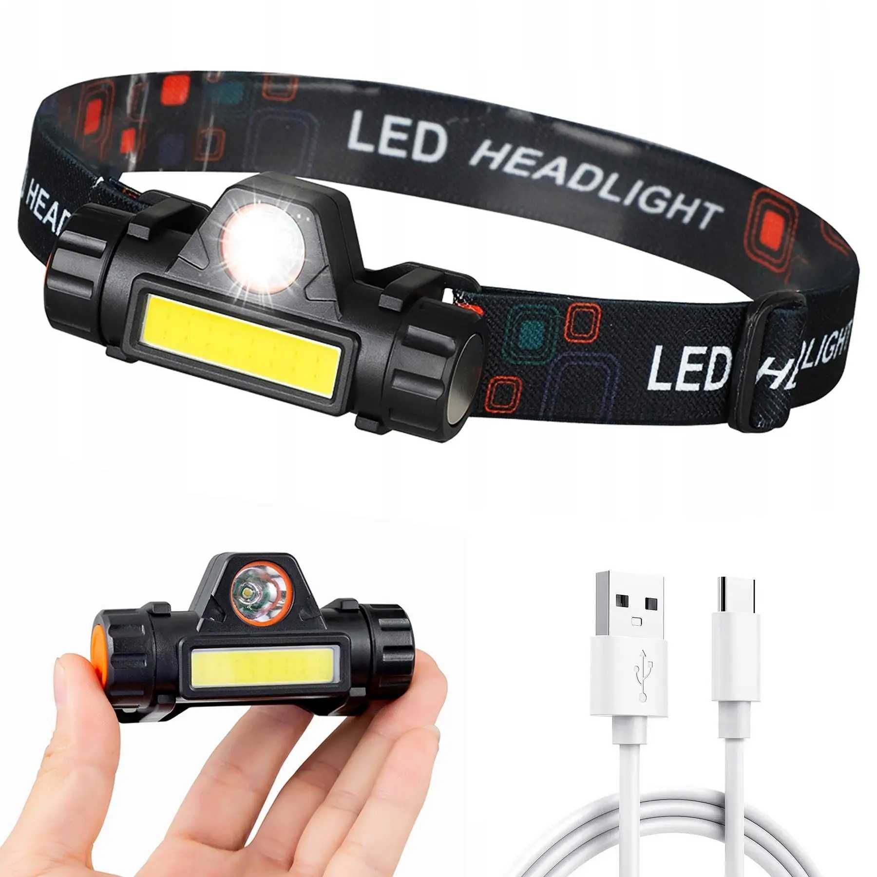 Налобний ліхтар з магнітом, BL-8101 XPE+COB / LED ліхтар на голову
