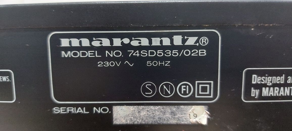 Marantz model 74SD535/02B deck de  cassetes 
80 €: Vendo