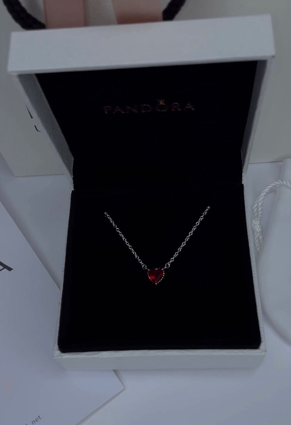 Намисто Pandora “Блискуче серце з ореолом” Кулончик пандора