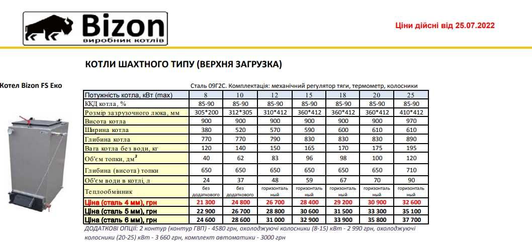 Твердопаливні котли "Холмова"