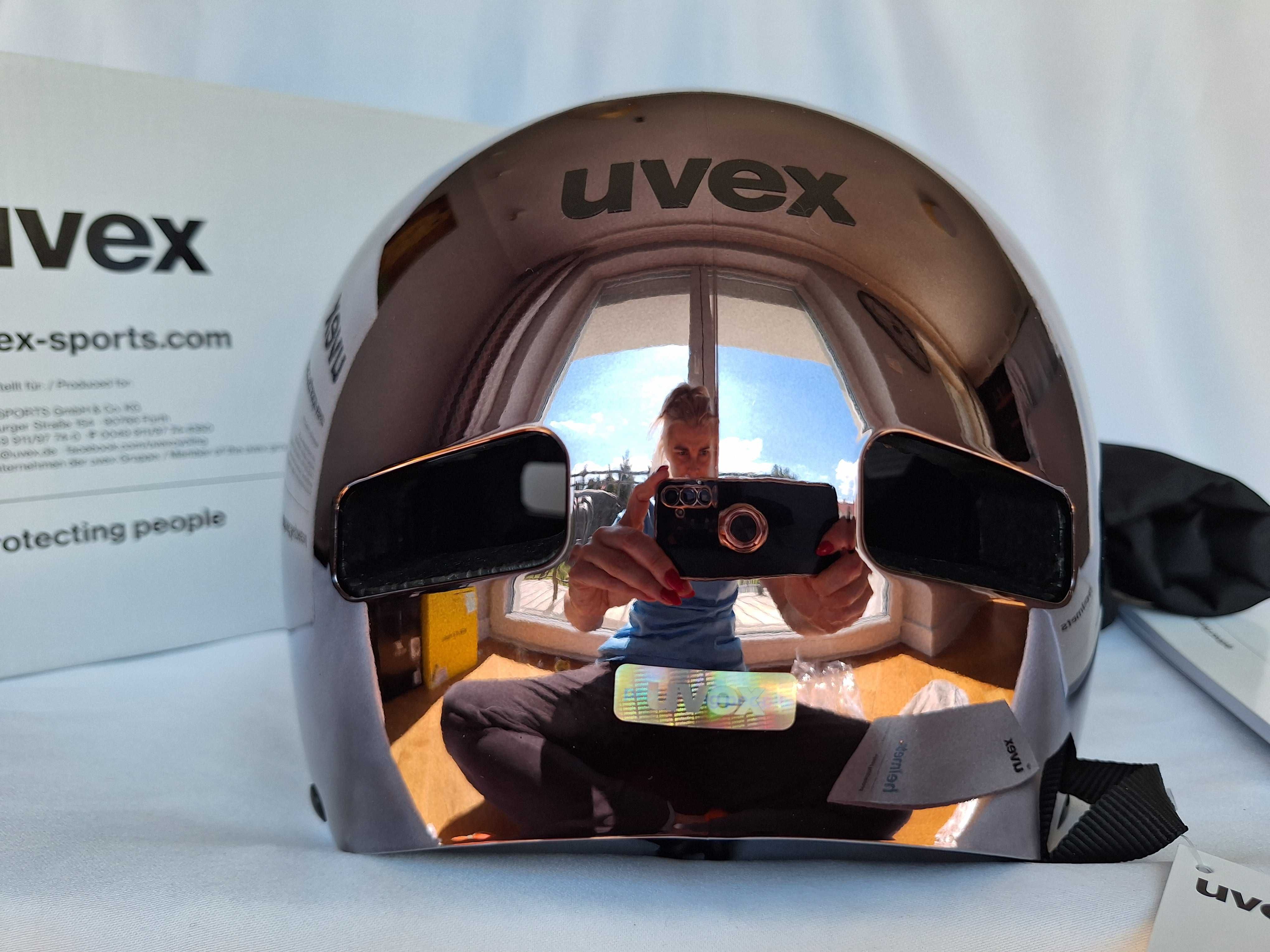 Kask rowerowy dziecięcy Uvex HLMT 5 Bike Pro Gunmet Chrome M 55-58cm