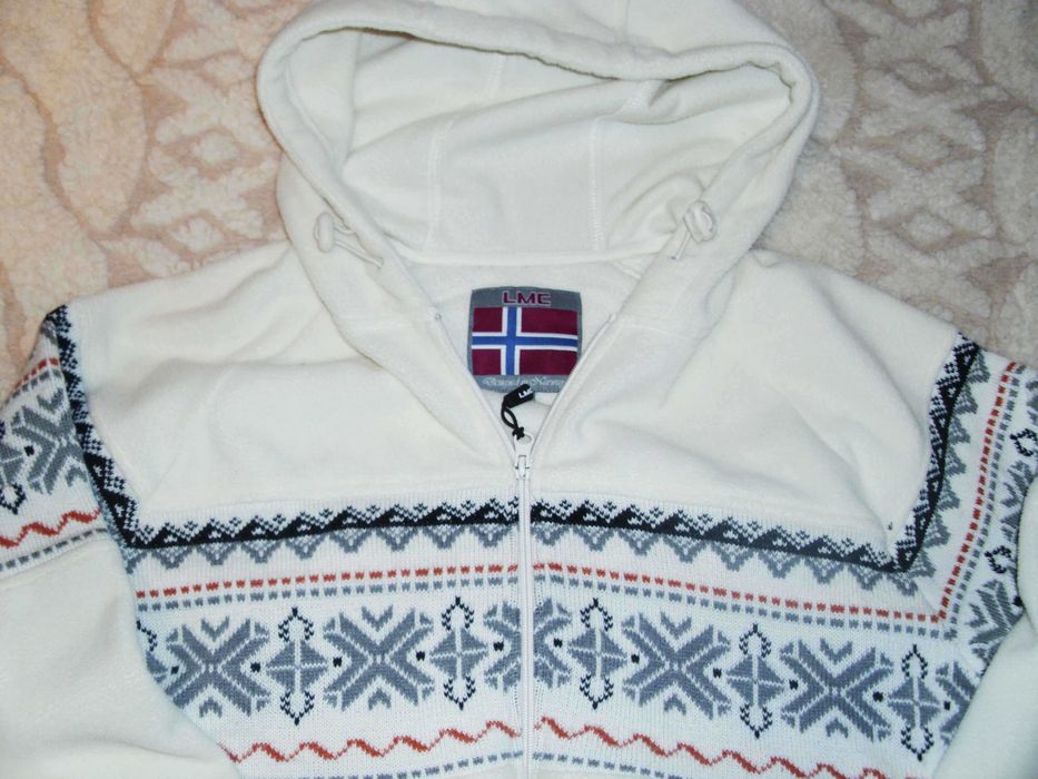 Ciepły sweter LMC NORWAY norweski XL/XXL z kapturem + spodnie MOVE ONA
