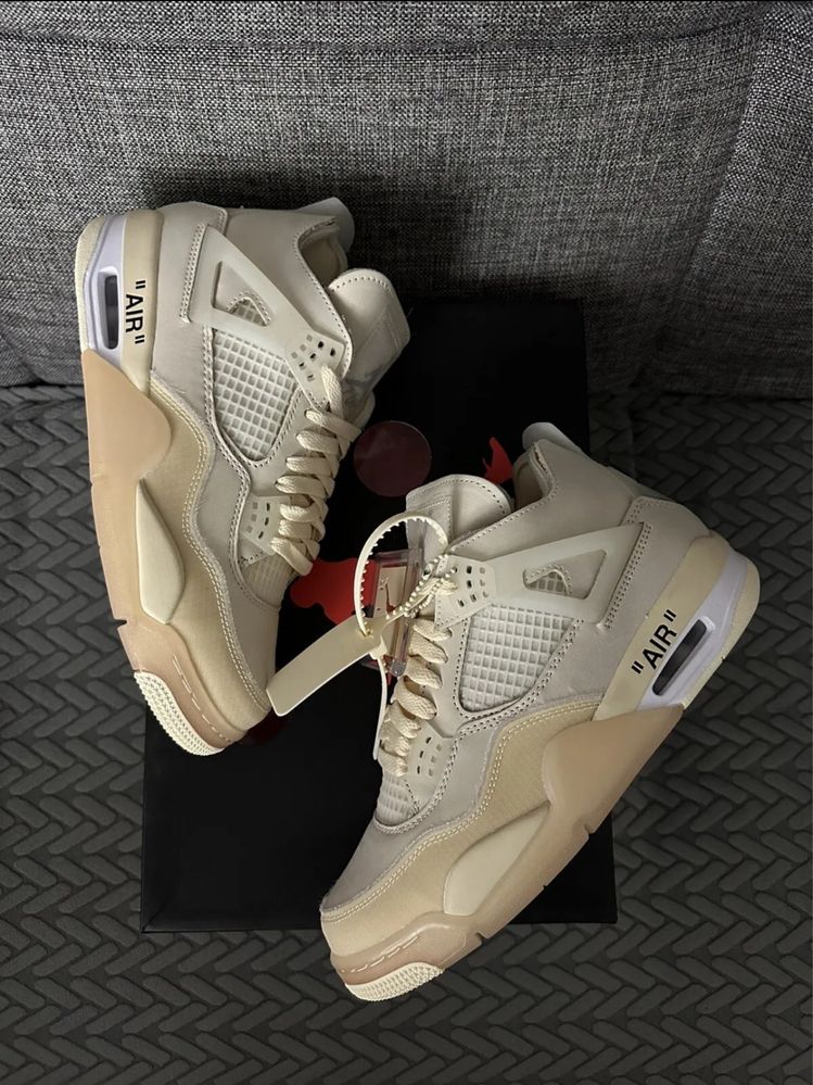 Nike Air Jordan IV 4 Retro SP Off White Virgil Sail rozmiar 43