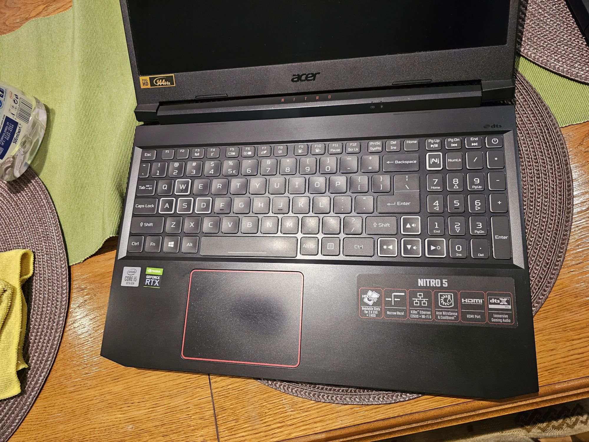 Acer nitro 5 i5 10300h rtx2060,bardzo ładny wizualnie