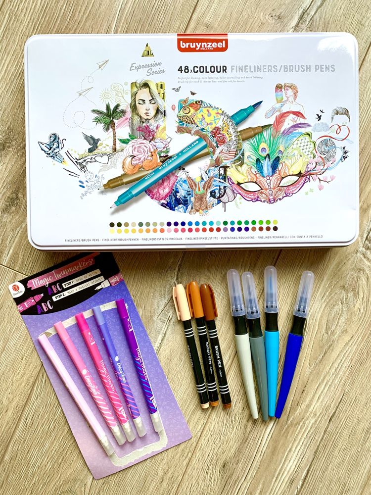 Markery 48 kolory Pisaki do rysunku Brush Pens