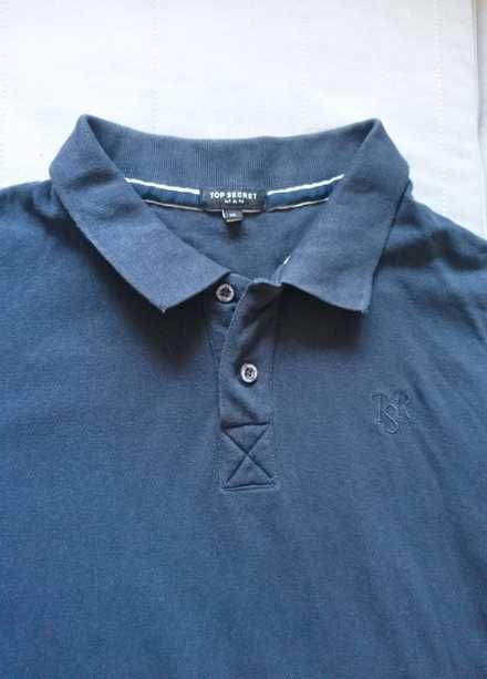 Koszulka polo, męska, granatowa Top Secret, r XL