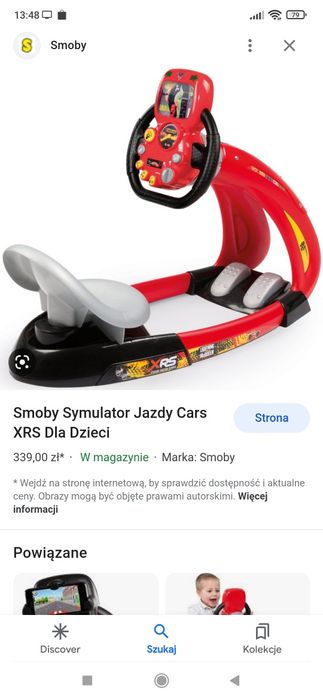 Symulator jazdy Smoby