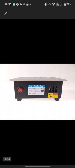 Miniaturowa piła stołowa z 4 ostrzami 96W