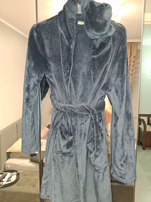 Szlafrok w kolorze granatowym 158/164