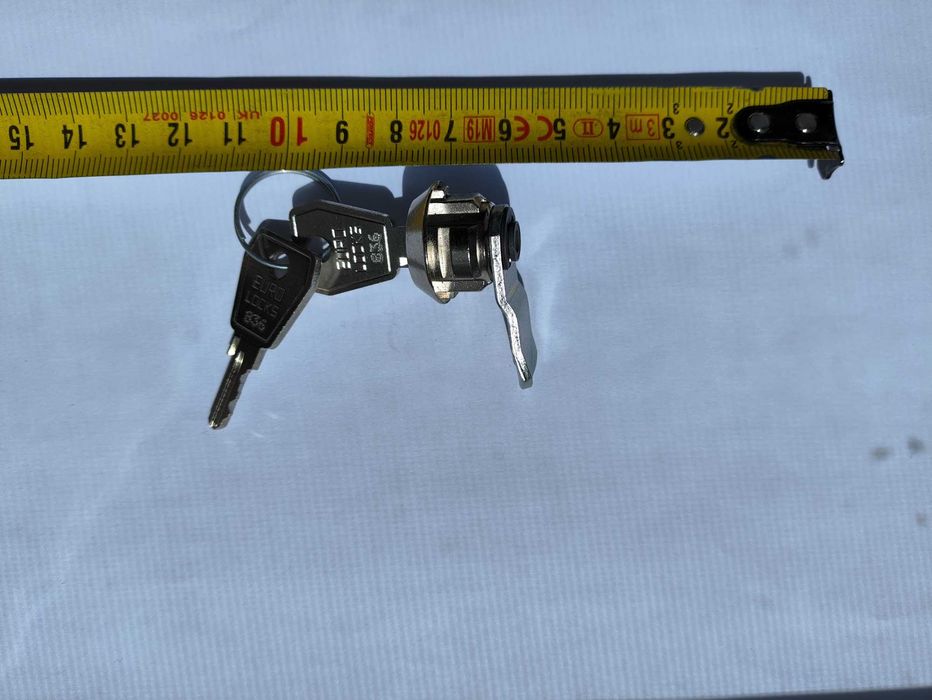 Zamek kasetowy EURO LOCKS rygiel odgięty mały krótki