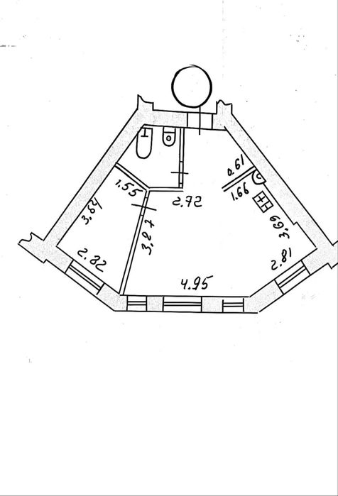 ЦЕНТР. ПЛОЩА 2к квартира 40,1 кв.м.