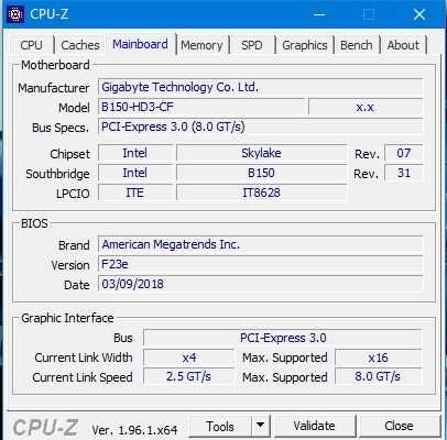 материнська плата b150-hd3-cf ddr4 gigabyte ATX