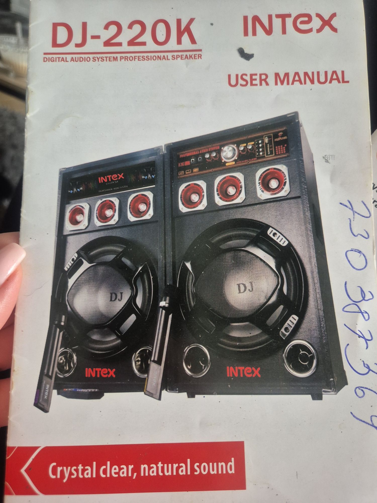 Zestaw dwóch kolumn intex DJ-220k