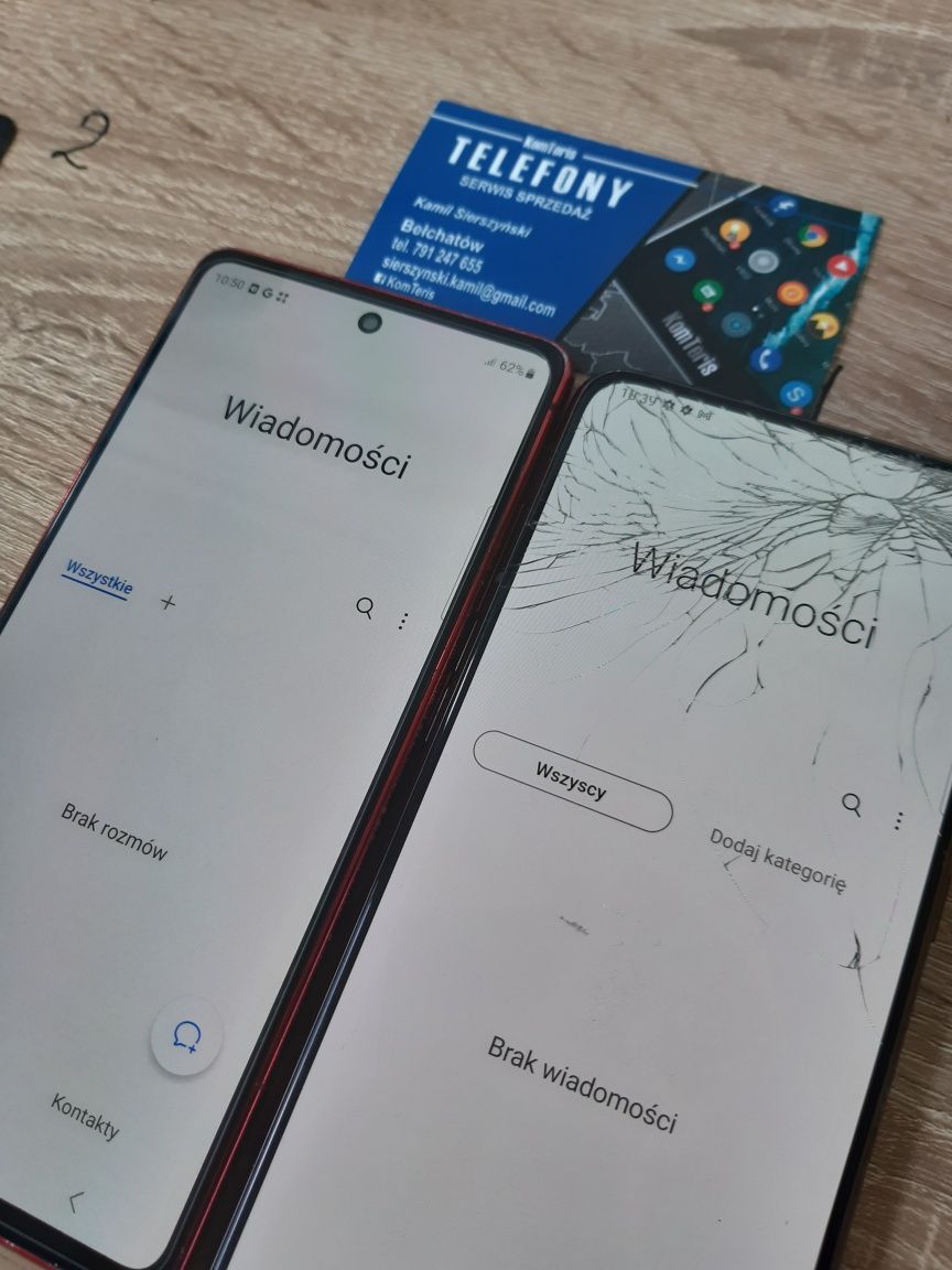 Samsung S20 FE wymiana zbitej szybki szyby  montaż w cenie