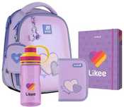 Набір Рюкзак шкільний каркасний Kite Sweetheart + пенал + папка+пляш