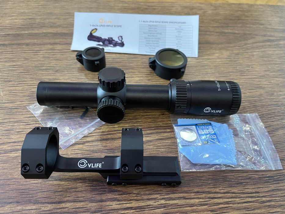 Оптичний приціл CVLIFE EagleFeather 1-6x24 30mm Cantilever