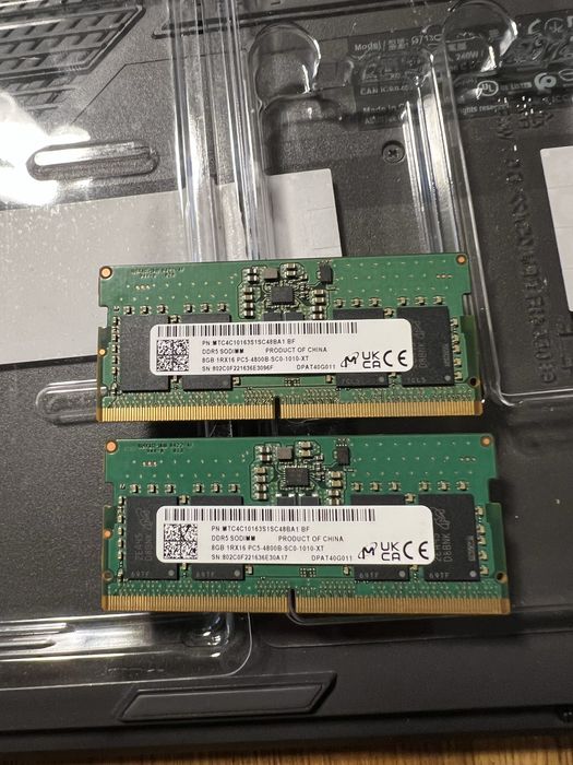 Pamięć RAM SODIMM 2x8gb 3200mh ddr5  16GB