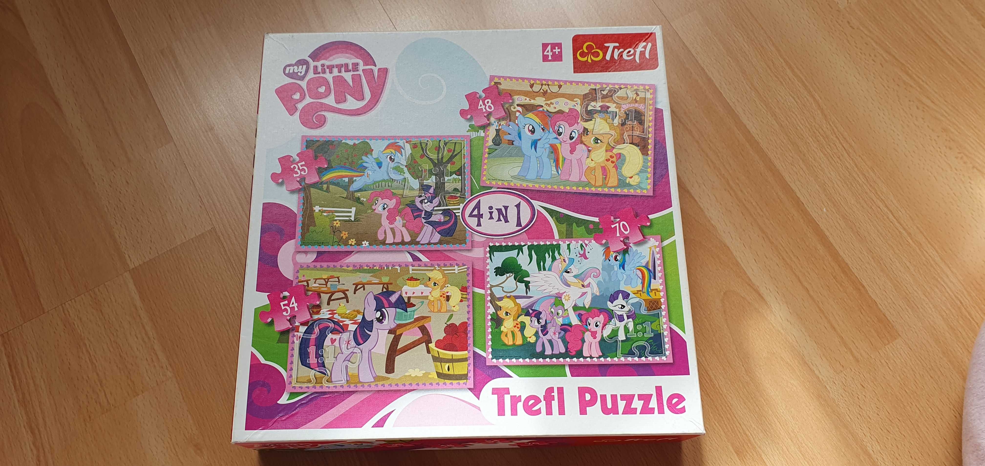 Puzzle dla dzieci 4 w 1, 4 in 1 My little Pony firmy Trefl 4+